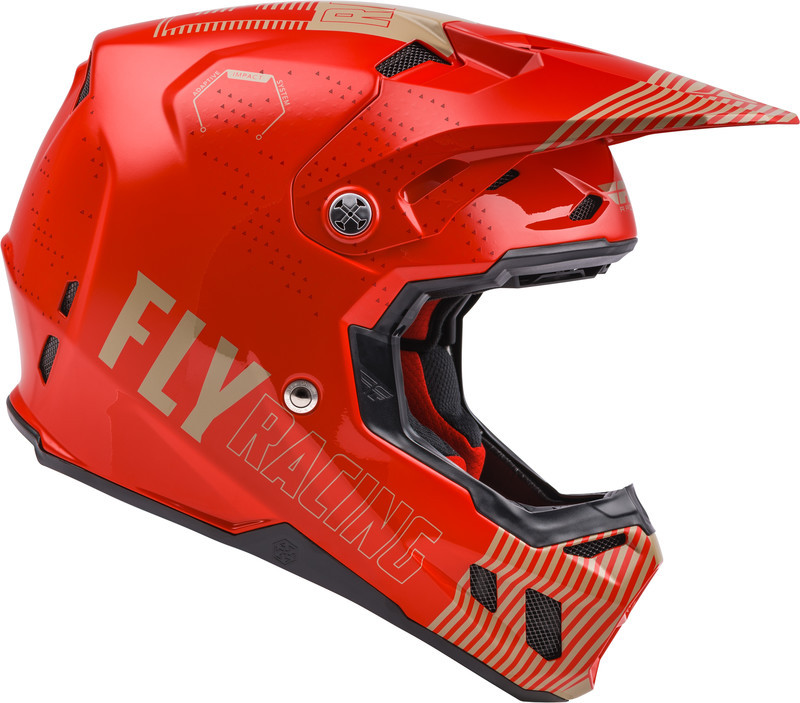 Fly Racing Formula Cc Primary Helmet Red Khaki