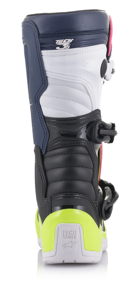 Alpinestars Tech 3S Youth Black Dark Blue Pink Fluo Boots