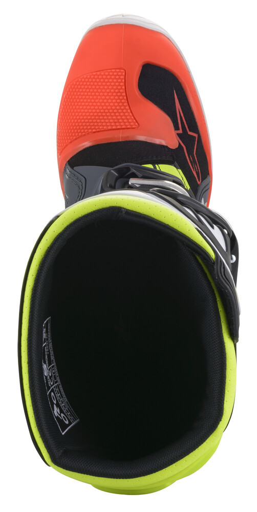 Alpinestars Tech 7S Dark Grey Red Fluo Yellow Boots