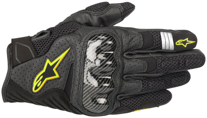 Alpinestars SMX-1 AIR V2 Black Yellow Gloves