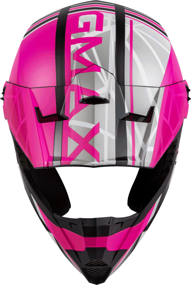 Gmax MX-46 OFF-Road Mega Helmet Matte Black Neon Pink