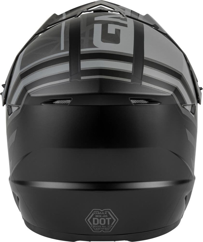 Gmax MX-46 OFF-Road Mega Helmet Matte Black Grey