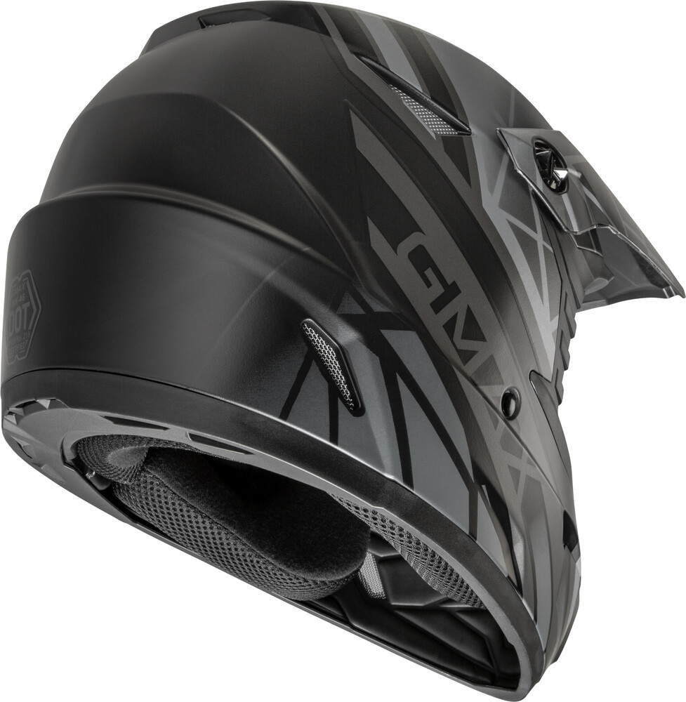 Gmax MX-46 OFF-Road Mega Helmet Matte Black Grey