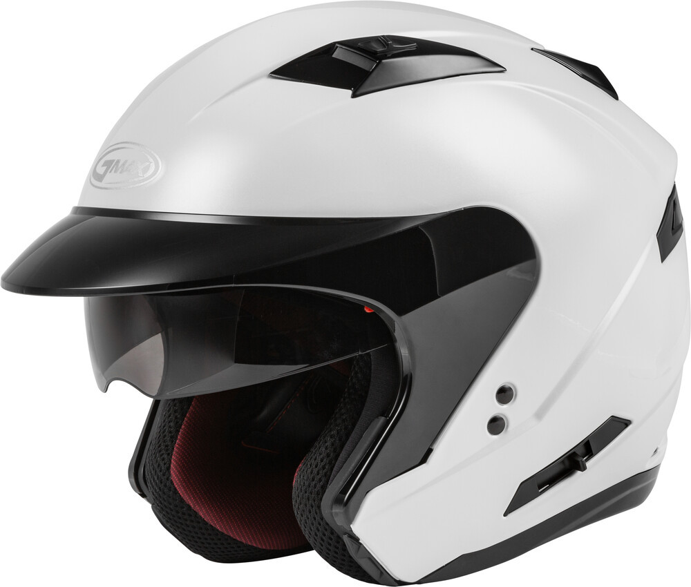 Gmax OF-77 Open-Face 2021 Helmet Pearl White