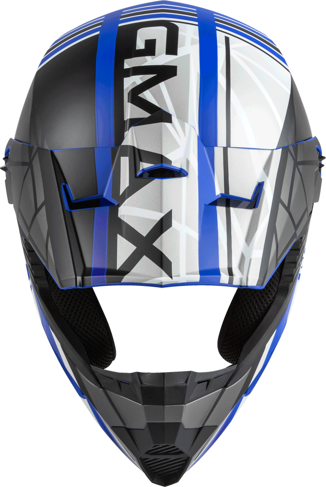 Gmax MX-46 OFF-Road Mega Helmet Matte Blue Black White