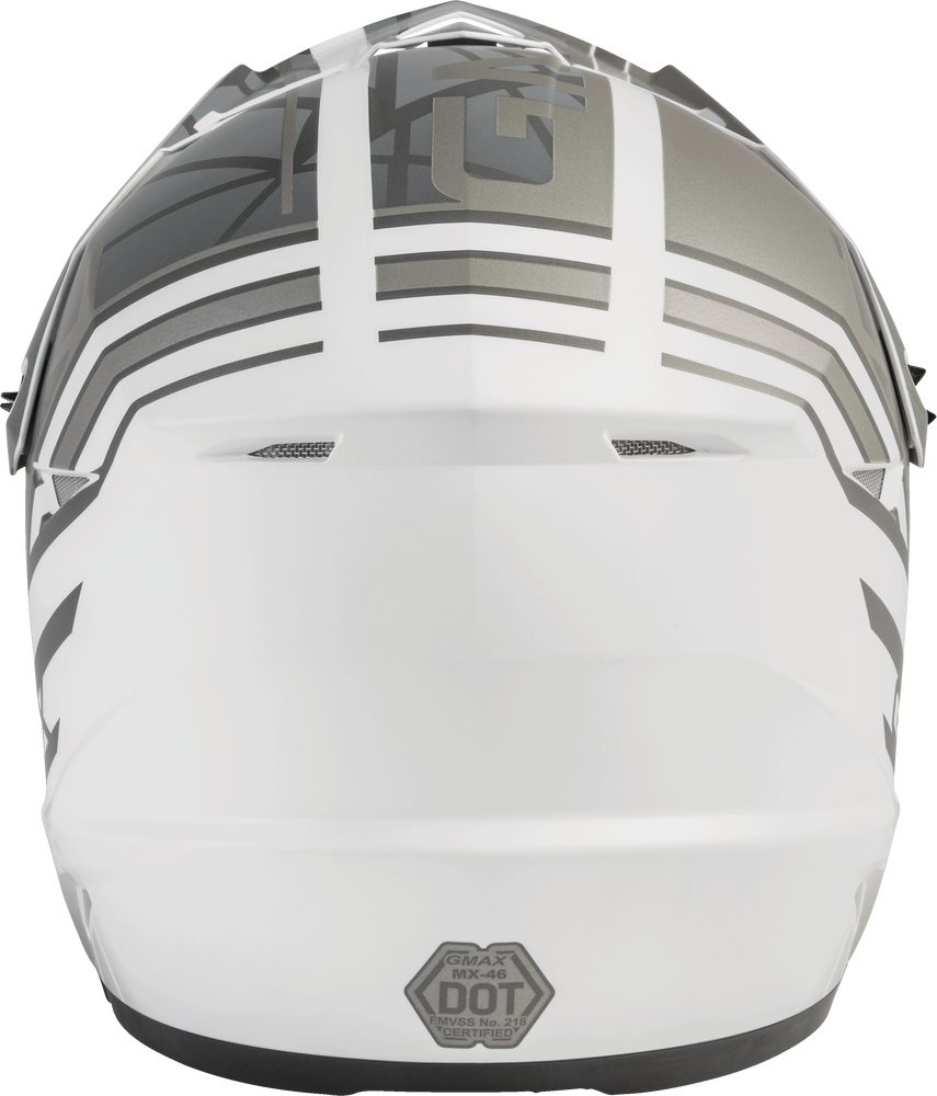 Gmax MX-46 OFF-Road Mega Helmet Matte White Silver