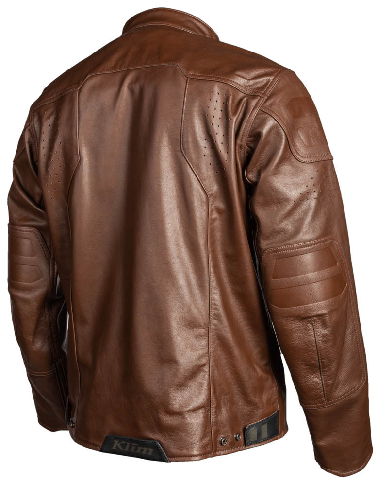 Klim Sixxer Leather Jacket Sienna Brown