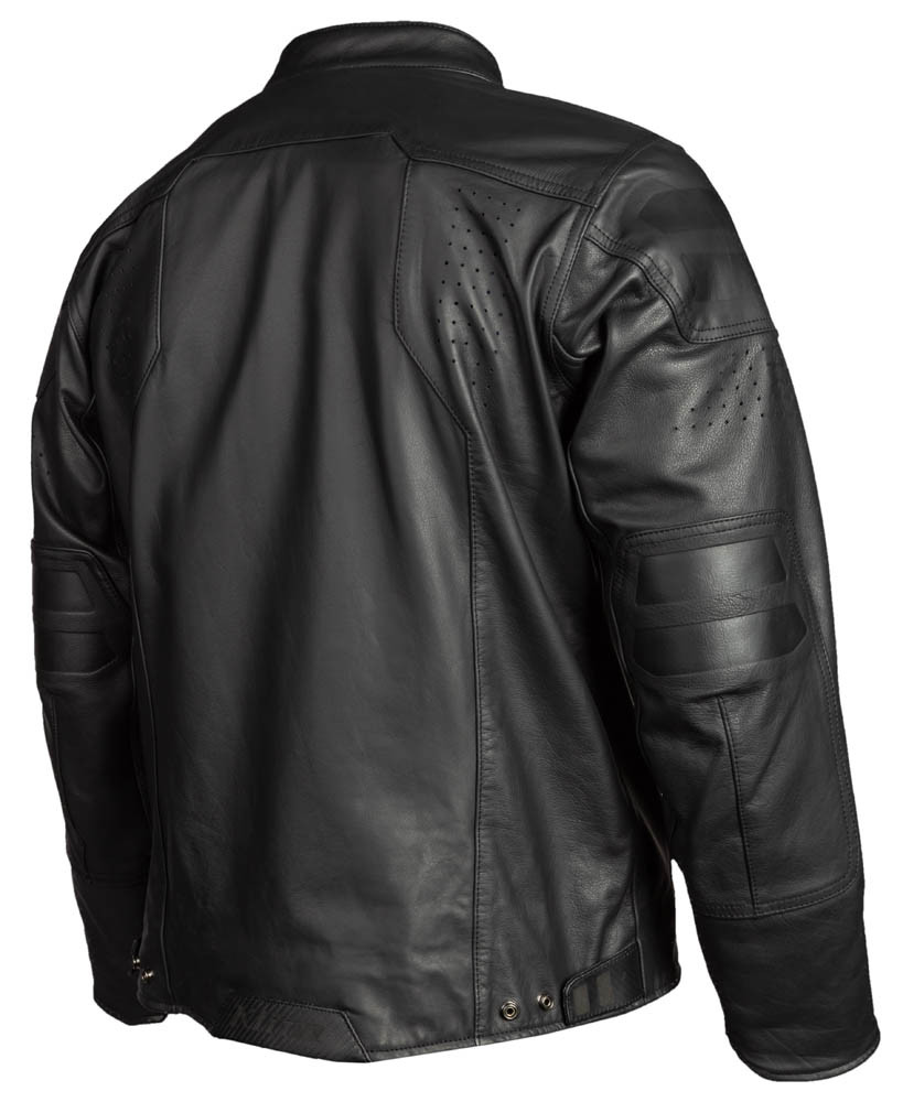 Klim Sixxer Leather Jacket Gunmetal Black