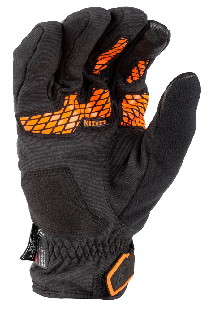 Klim Inversion Insulated Glove Asphalt Strike Orange