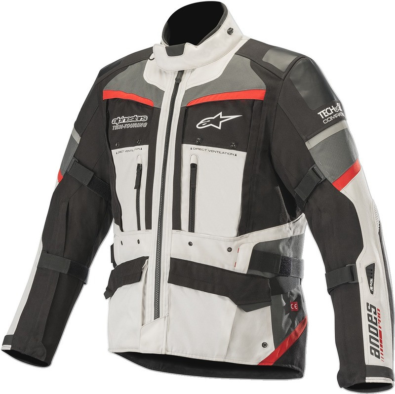 Alpinestars Andes Pro Drystar Gray Gray Black Red Red Jacket