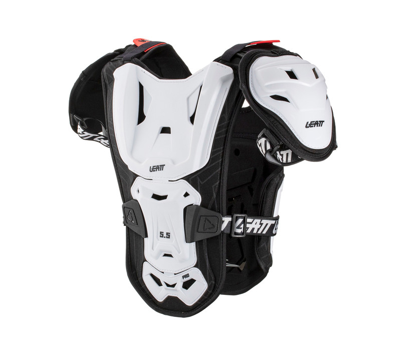 Leatt 5.5 Pro Youth White Black Chest Protector size Youth