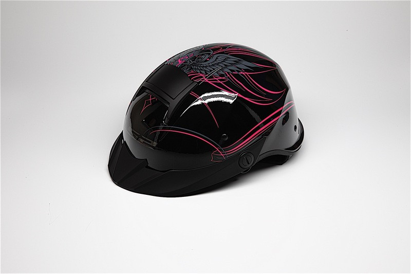 LS2 Rebellion Wheels & Wings Gloss Black Helmet