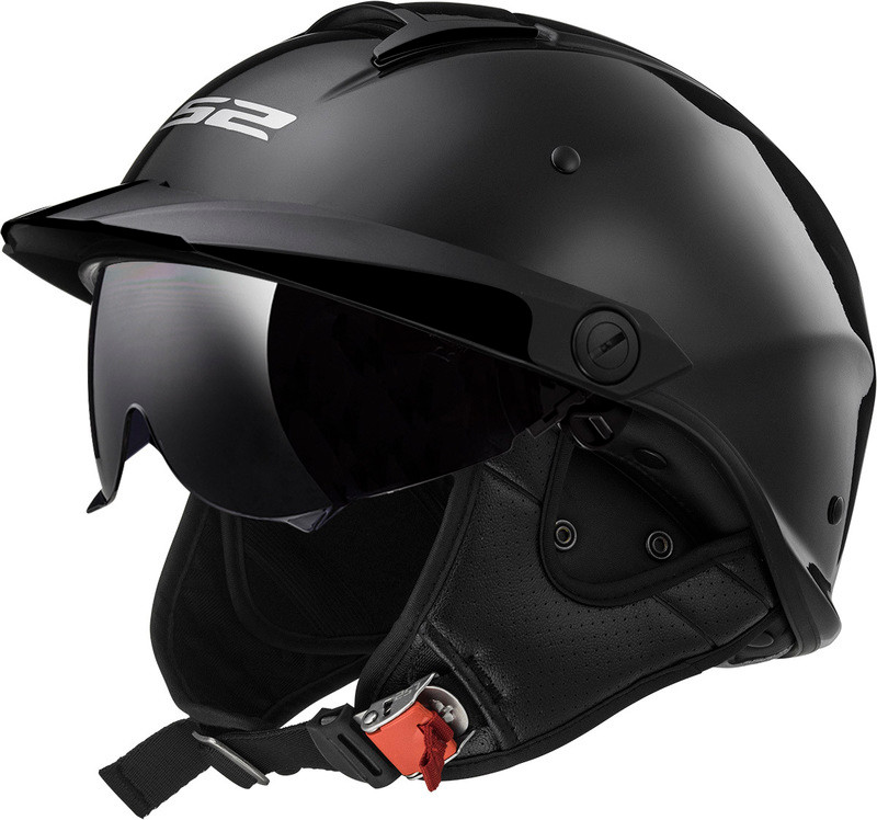 LS2 Rebellion Solid Gloss Black Helmet
