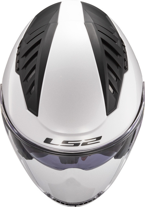 LS2 Copter Solid Gloss White Helmet - Speed Addicts