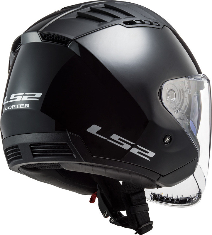 LS2 Copter Solid Gloss Black Helmet