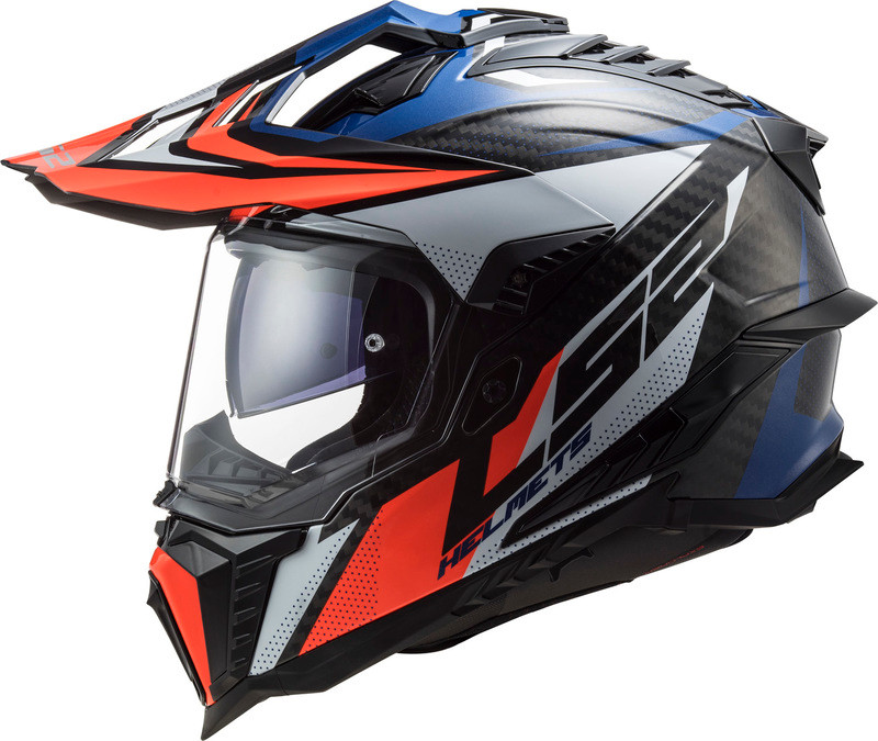 LS2 Explorer Focus Blue White Red Helmet