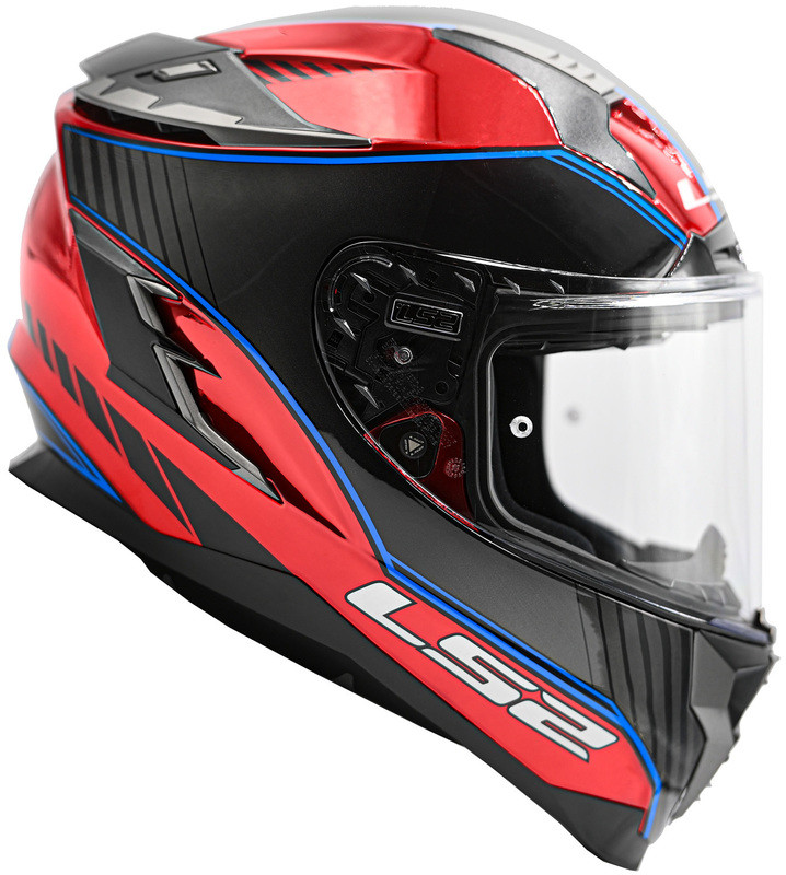 LS2 Challenger GT Boss Gloss Red Krome Helmet