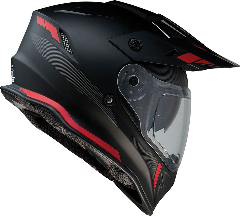 Z1R Range Uptake Black Red Helmet