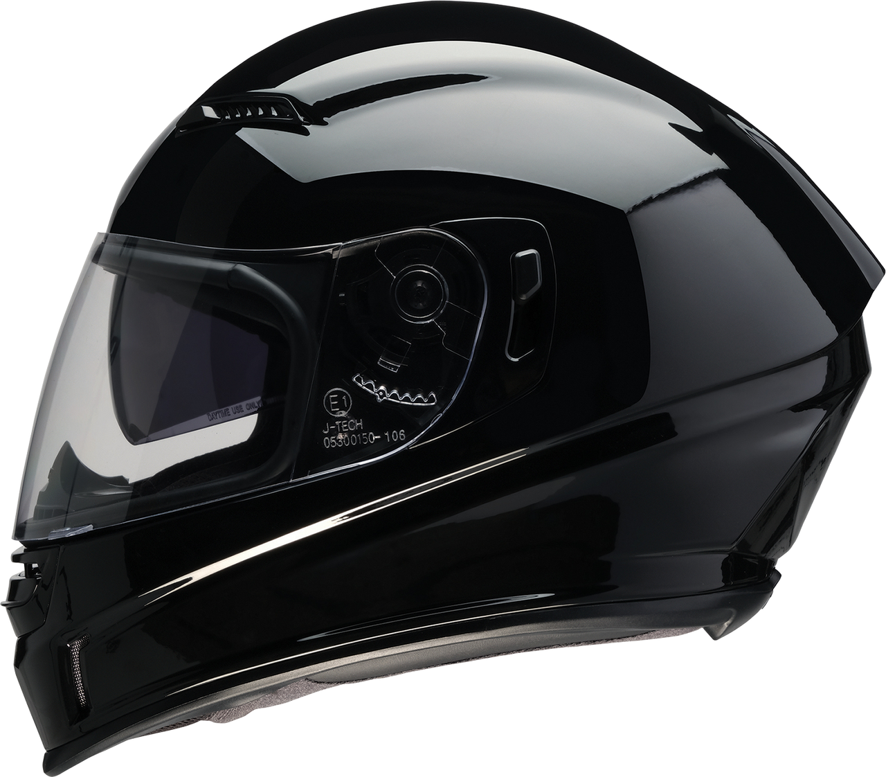 Z1R Jackal Solid Black Helmet