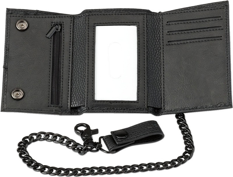 Z1R Black Leather Wallet size Regular