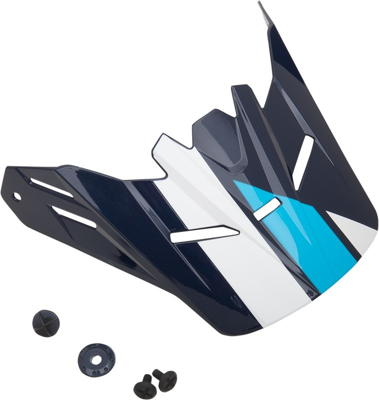 Z1R Youth Evac Gloss Blue White Visor Kit