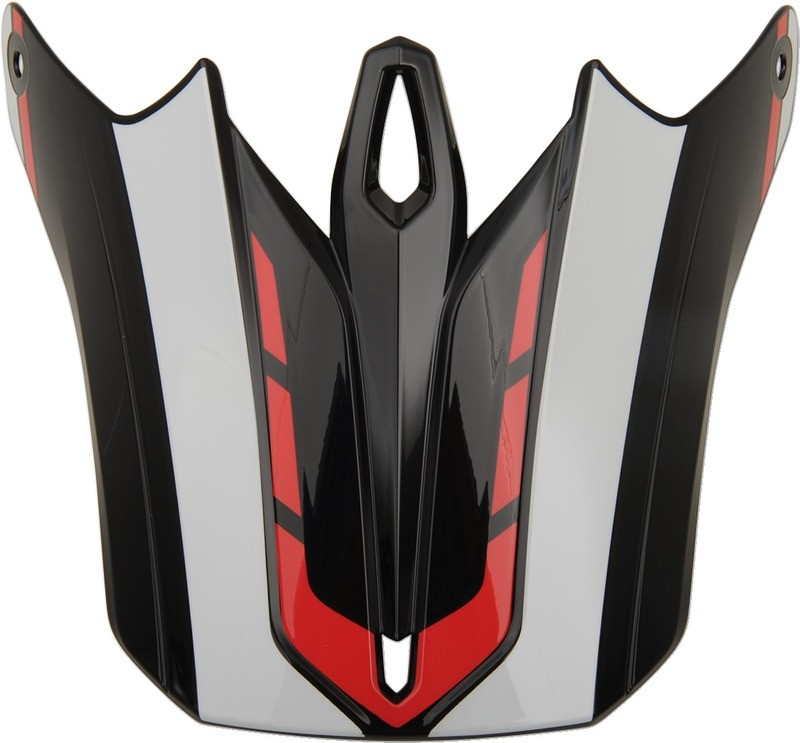 Z1R F.I. Black White Red Helmet Visor-Flank