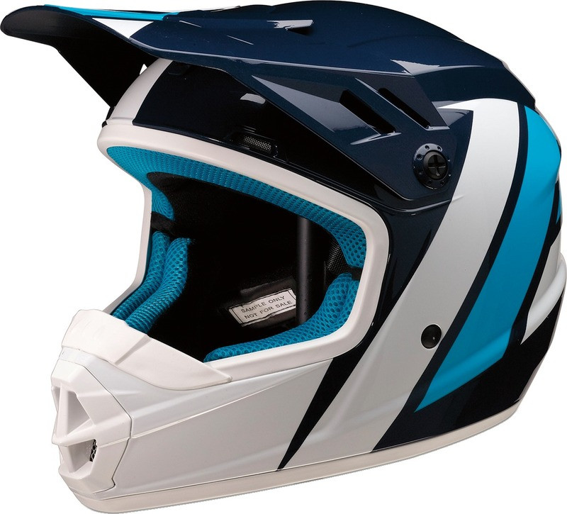 Z1R Youth Rise Evac Gloss Blue White Helmet