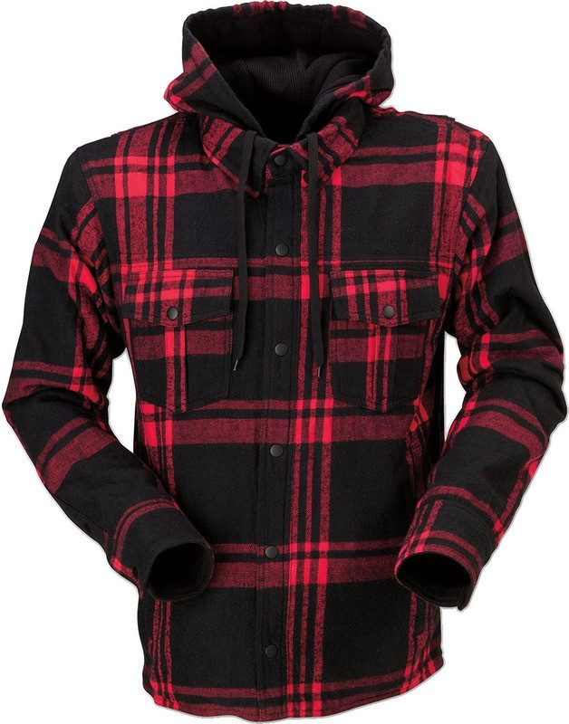 Z1R Timber Red Black Flannel Shirt