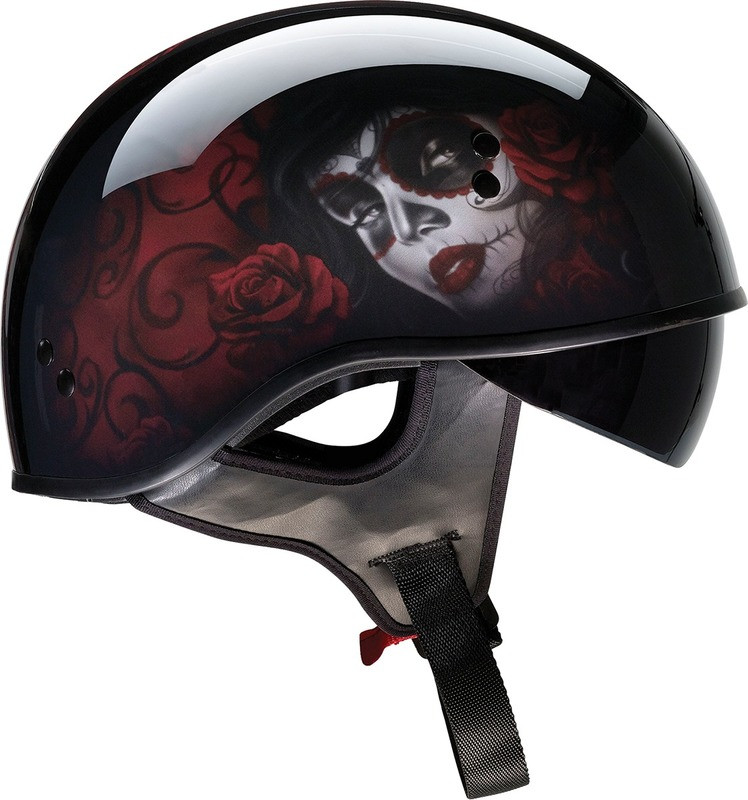 Z1R Vagrant Red Catrina Black Helmet 