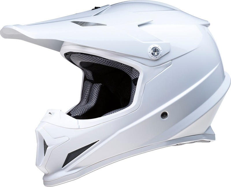 Z1R Rise Solid Gloss White Helmet