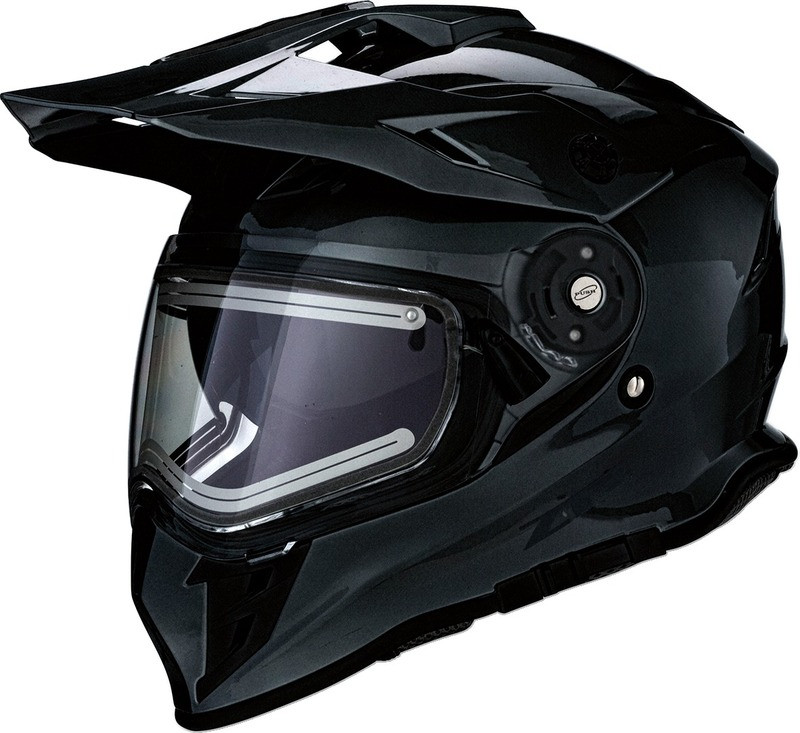Z1R Range Snow Black Electric Dual Pane Helmet