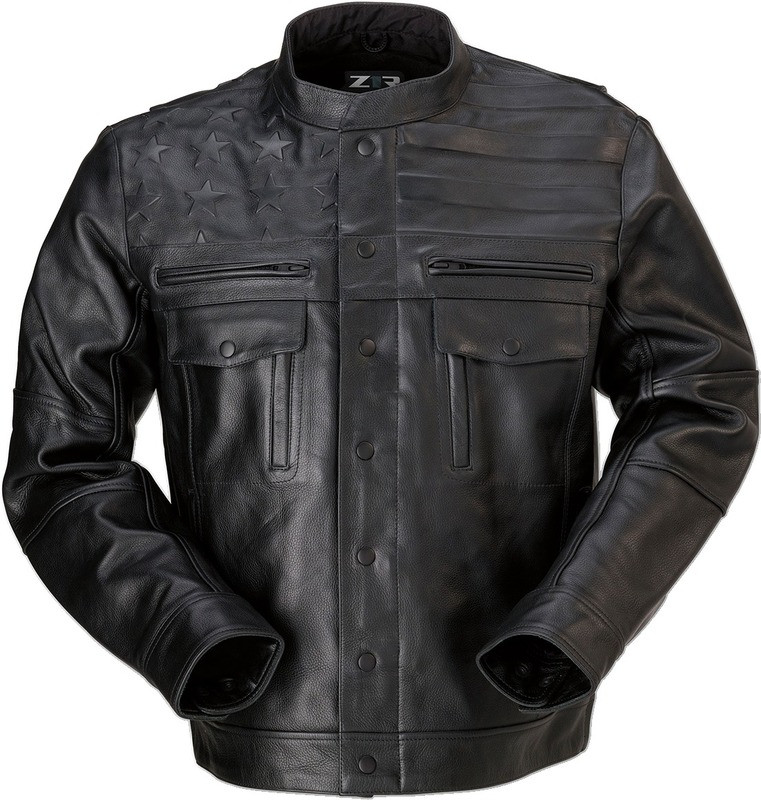 Z1R Deagle Black Leather Jacket