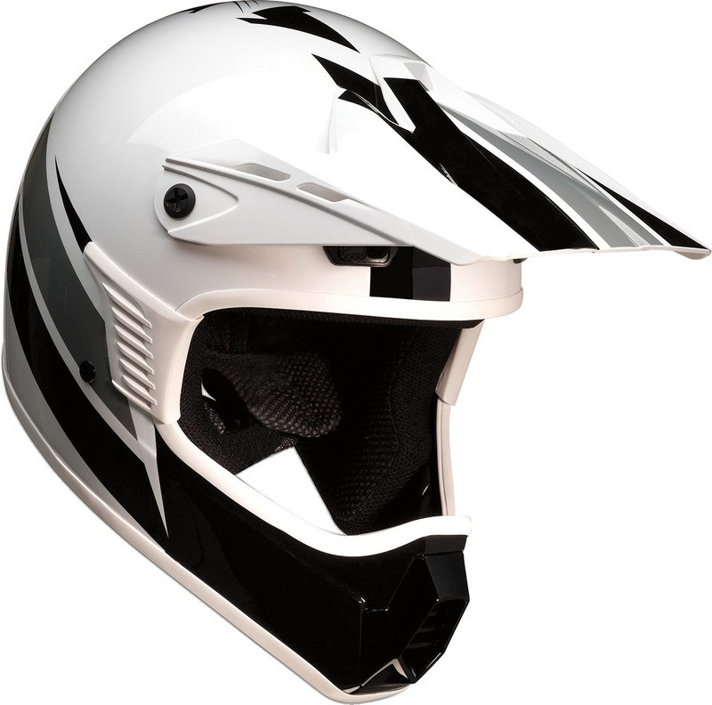 Z1R Child Rise Evac Gloss White Black Gray Helmet