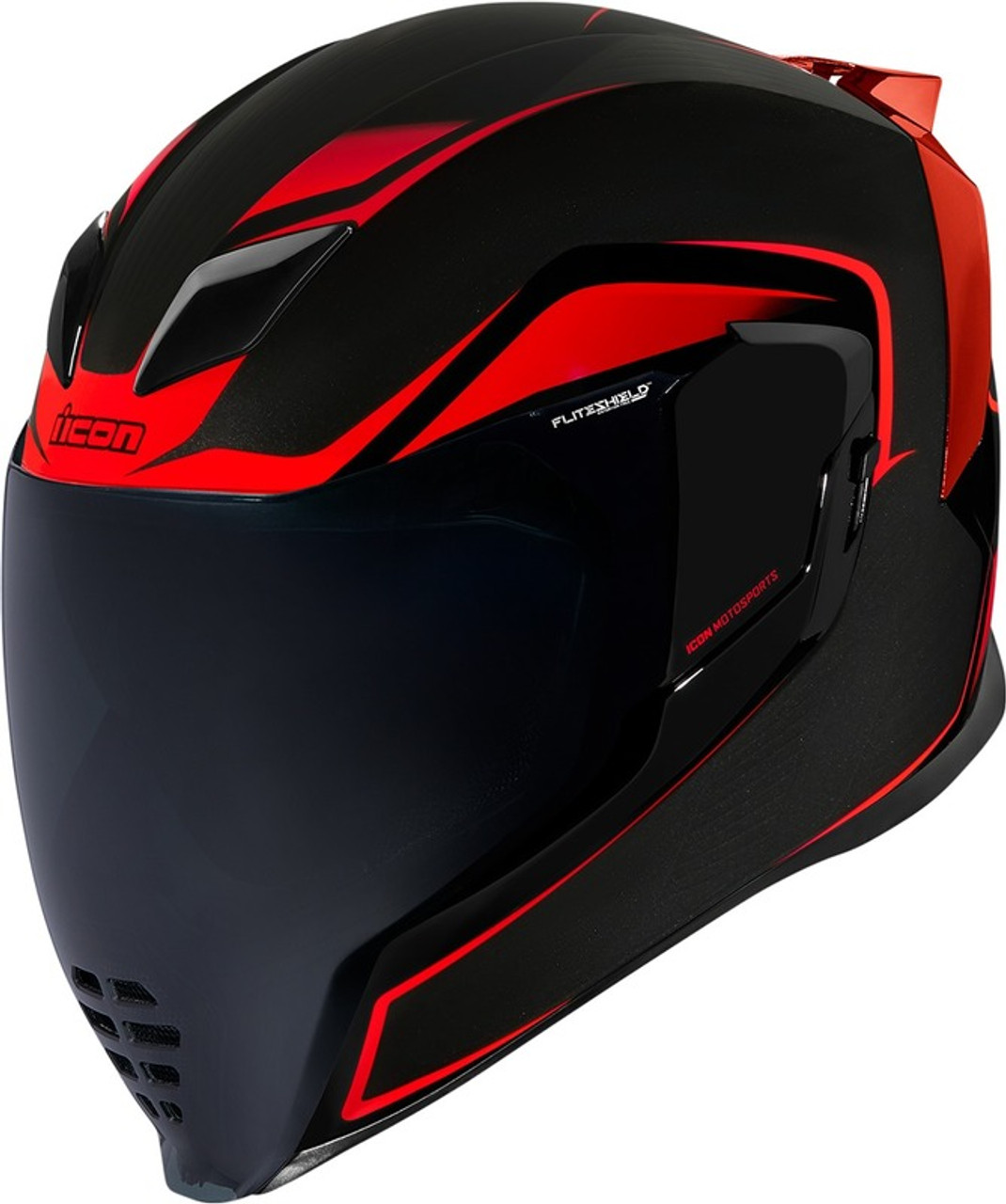新規 ICON AIRFLITE CROSSLINKフルフェイス黒/赤 Mサイズ Icon Airflite Helmet Crosslink Red - Speed Addicts