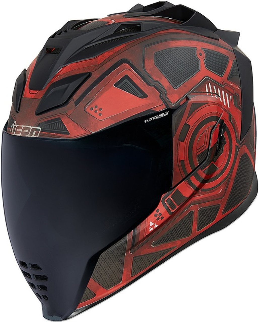 Icon Airflite Helmet Blockchain Red - Speed Addicts