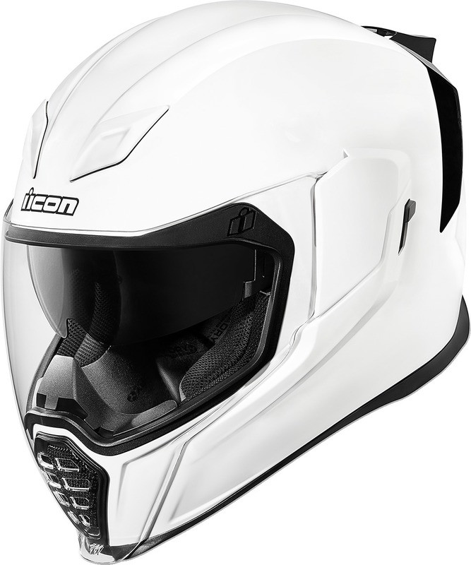 Icon Airflite Helmet Gloss White - Speed Addicts