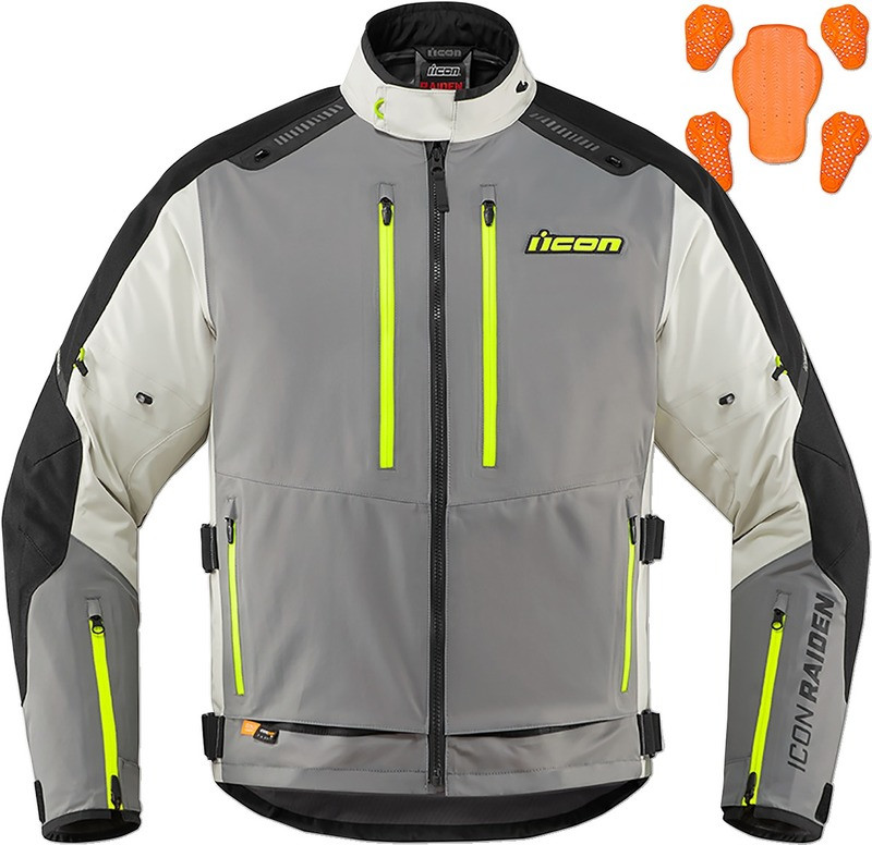Icon Raiden Jacket Gray/Hi-Viz