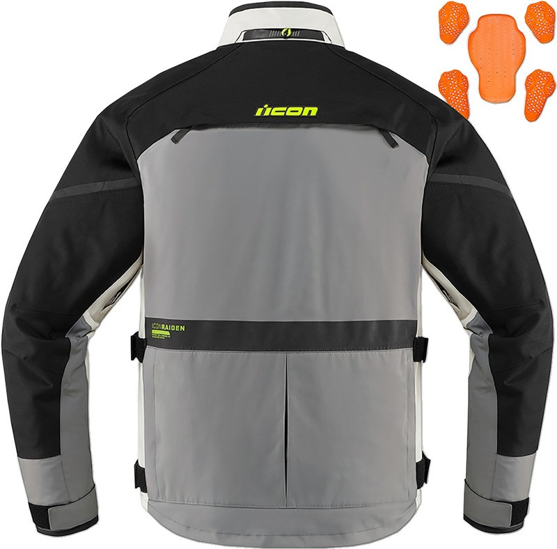 Icon Raiden Jacket Gray/Hi-Viz