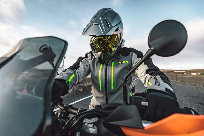 Icon Raiden Jacket Gray/Hi-Viz