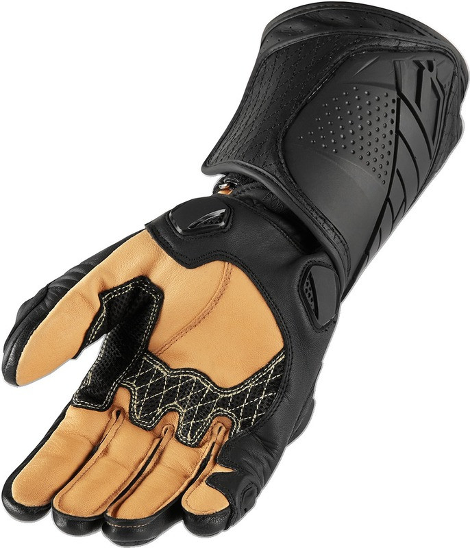 Icon Hypersport Long Gloves Black
