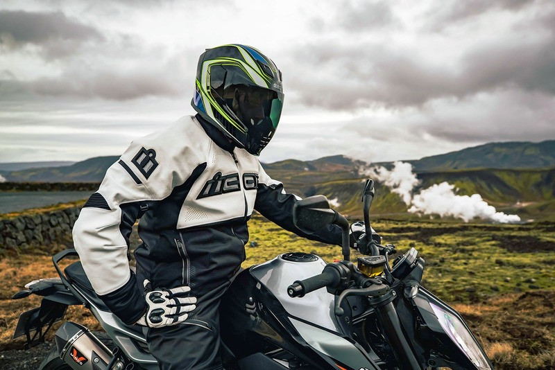 Icon Contra2 Perforated CE Jacket White