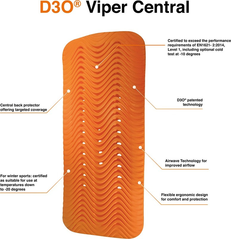 Icon D3O Viper Impact Protector Central Back Armor