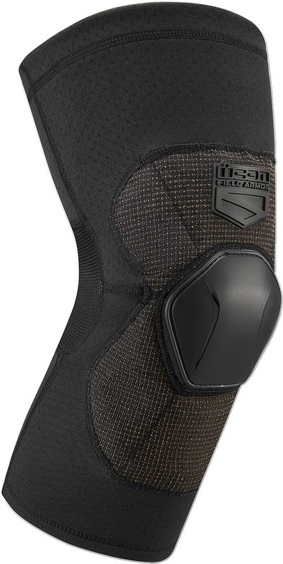 Icon Field Armor Compression Knee Guards Black