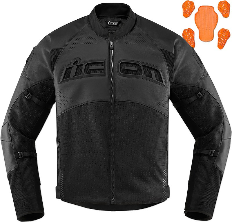 Icon Contra2 Perforated CE Jacket Stealth