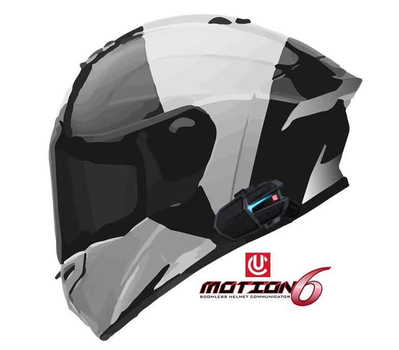 UCLEAR Motion 6 Helmet Bluetooth - Single Pack