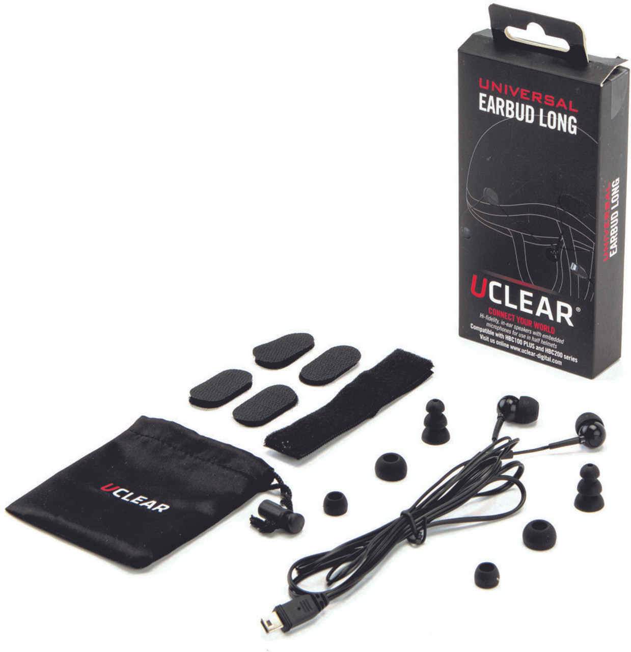 UCLEAR Half Helmet Earbuds For Hbc And Amp Series Speed Addicts