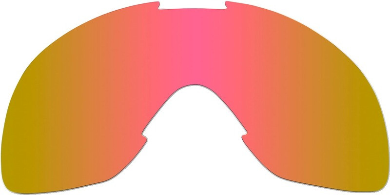 Biltwell Overland Pink-Brown Mirror Goggle Lens