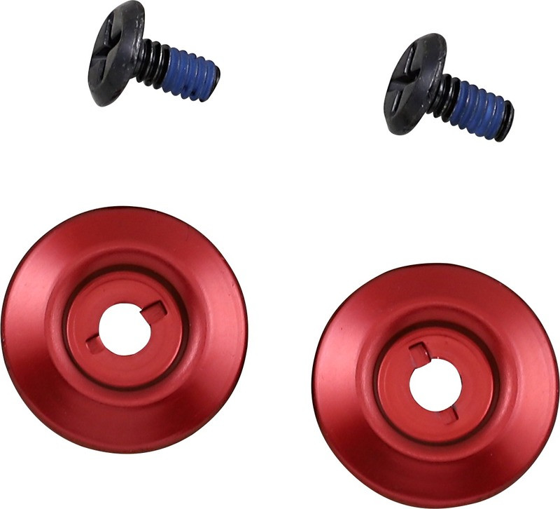 Biltwell Gen 2 Black Screw Red Baseplate Hardware Kit