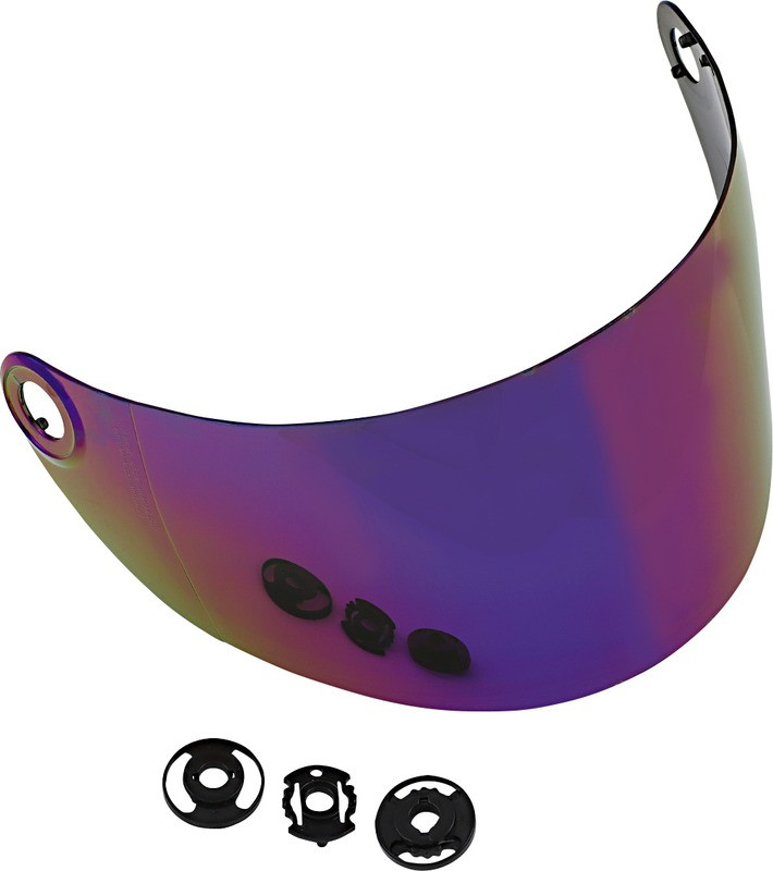 Biltwell Gringo S Gen 2 Flat Rainbow Mirror Shield