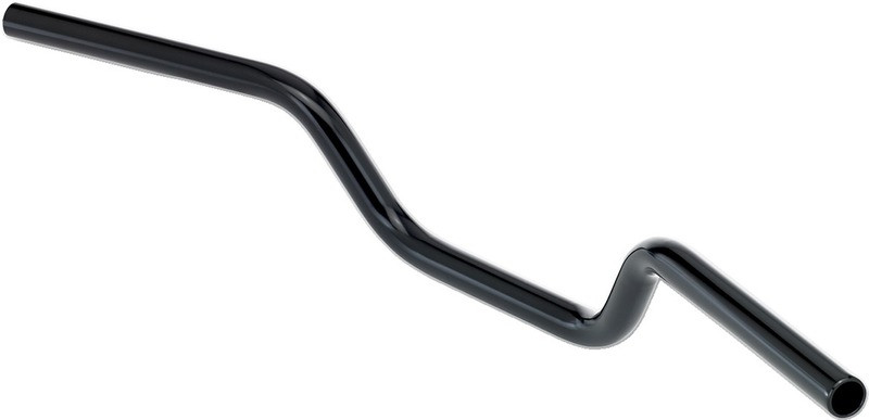 Biltwell Tracker Black 1" Smooth High Handlebar